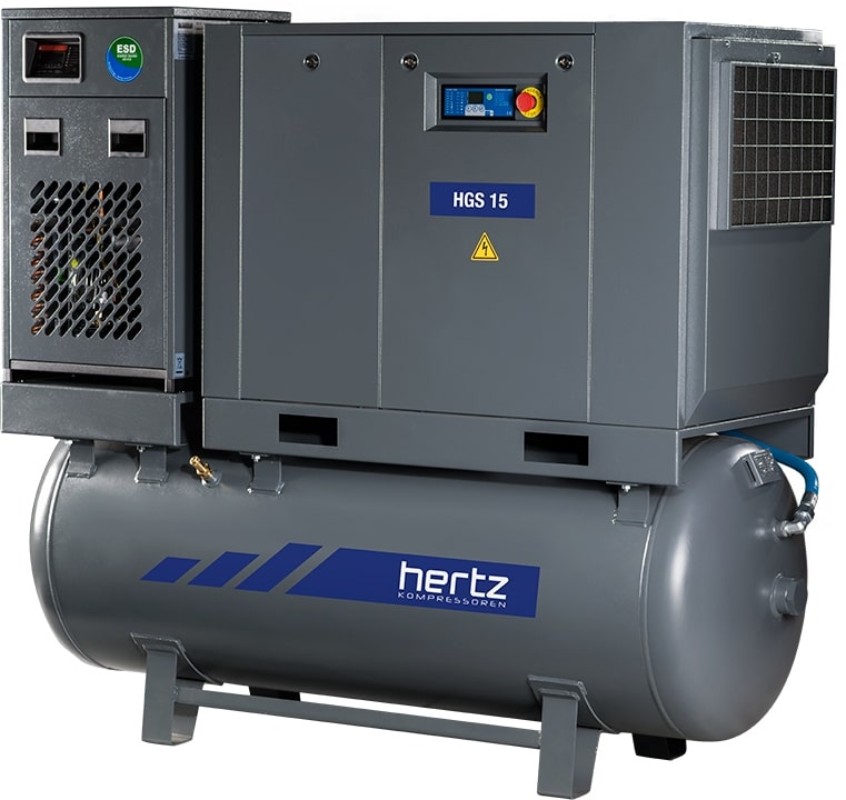 Винтовой компрессор Hertz HGS 7,5-13 500 Compact