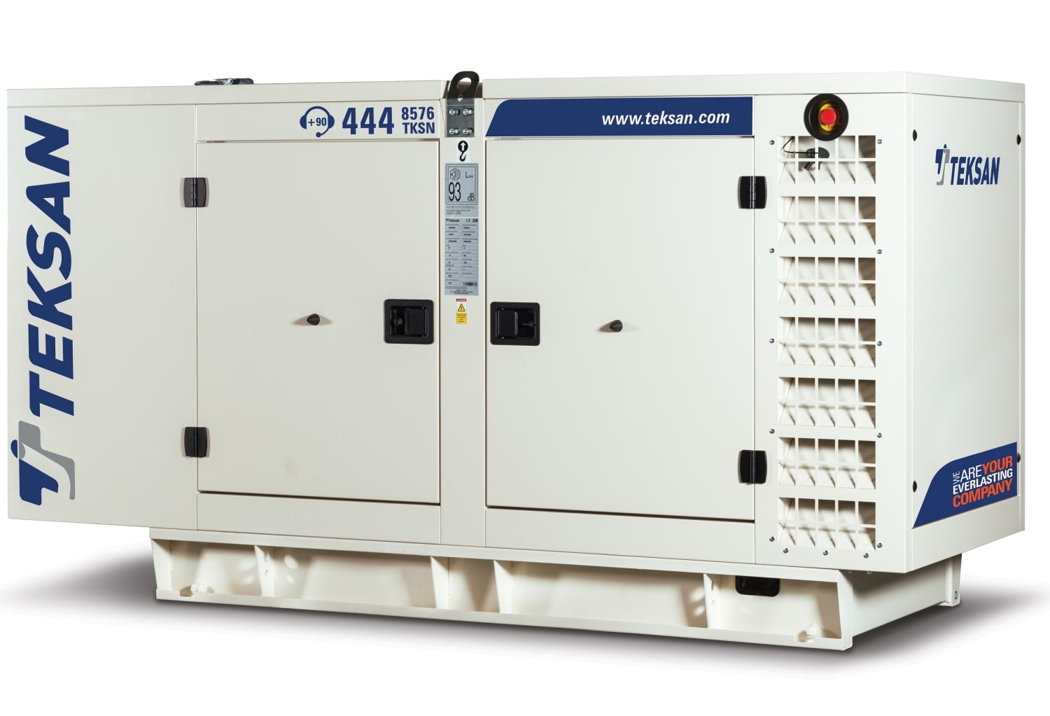 Дизельный генератор Teksan TJ630DW5C в кожухе