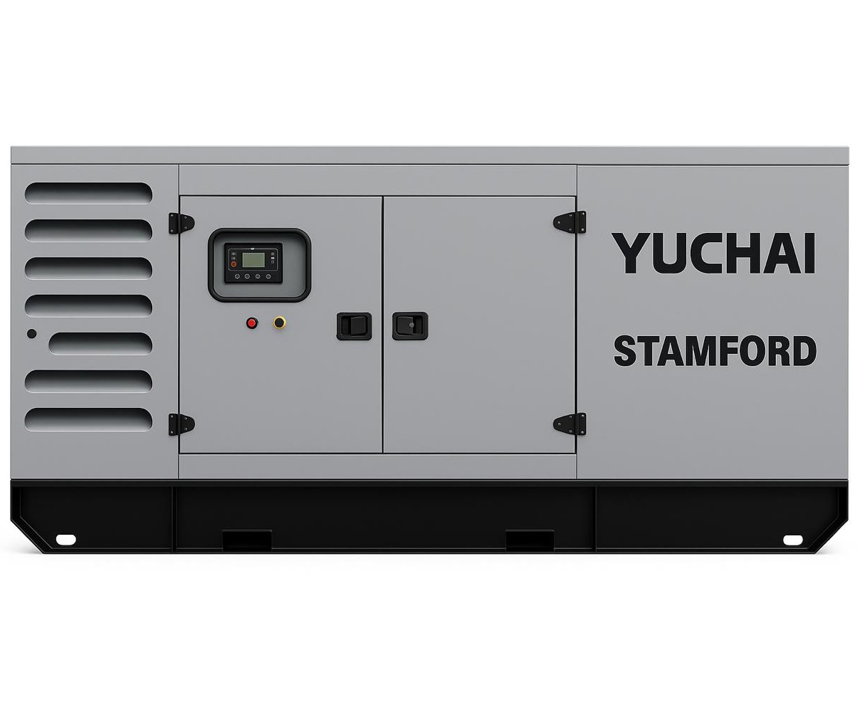 Дизельный генератор Yuchai GMP AY413 в кожухе