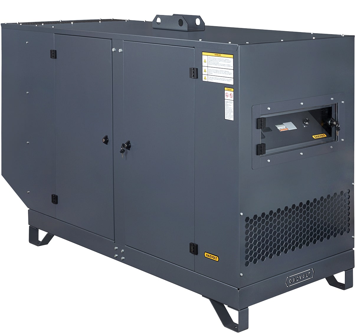 Газовый генератор Gazvolt 50T32 в кожухе с АВР