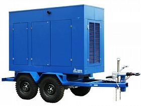 Дизельный генератор ТСС АД-80С-Т400-2РПМ5 на шасси с АВР — фото 1
