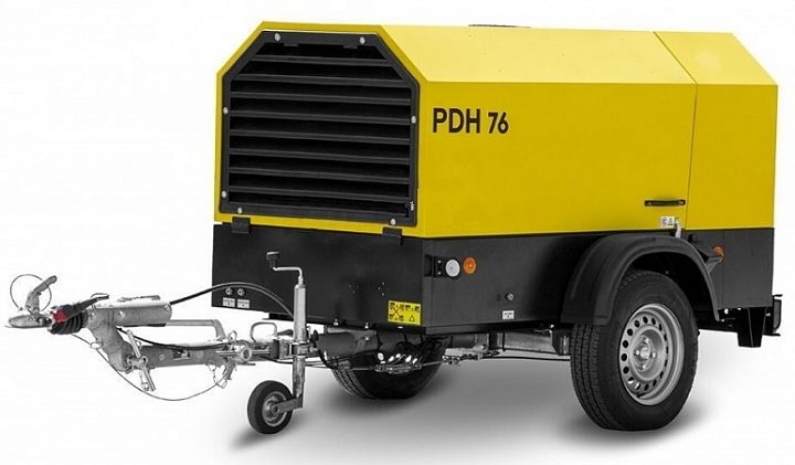 Дизельный компрессор Dalgakiran PDH 76-12 (фикс без тормоза)